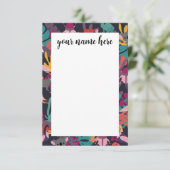 動物パーソナライズされた型 サンキューカード (スタンド正面)