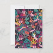 動物パーソナライズされた型 サンキューカード (裏面)