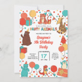 動物パーティーの子供の誕生日 (正面)