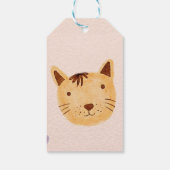 動物パーティー子供の誕生日パーティー ギフトタグ (裏面)