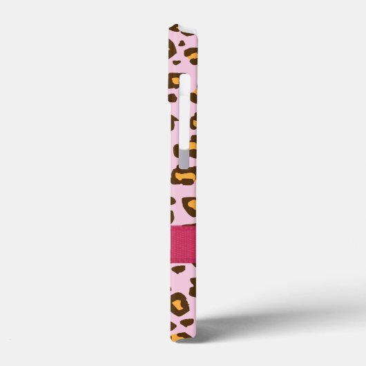 動物ヒョウの名前の印刷ピンクブラウン Case-Mate iPhoneケース (裏面 / 左)