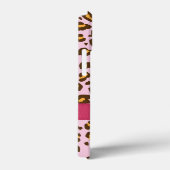 動物ヒョウの名前の印刷ピンクブラウン Case-Mate iPhoneケース (裏面 / 右)