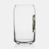 動物ファンの日を変えて新年おもしろいおめでとう ガラス缶 (右)