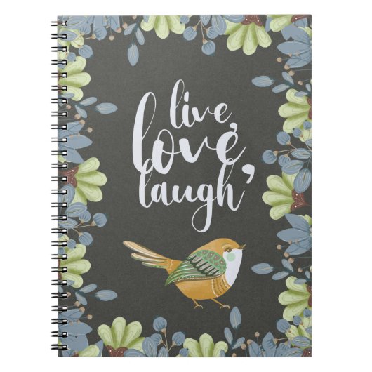 動物フォークアートノート ノートブック (正面)