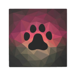 動物フレンドリーデザイン、犬/猫/クマの前足のプリント メタルプリント