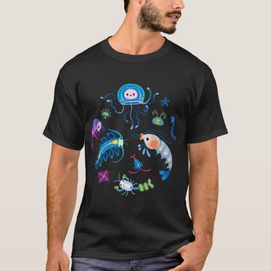 動物プランクトン Tシャツ (正面)