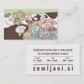 動物ベジタリアン名刺 名刺 (正面/裏面)