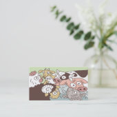 動物ベジタリアン名刺 名刺 (スタンド正面)