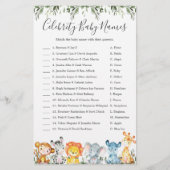 動物ベビーシャワー有名人ベビーネームゲーム (正面)