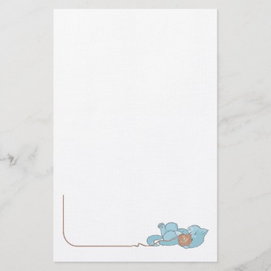 動物ペット好き子猫文房具 便箋 (正面)