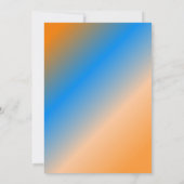 動物ホットエアバルーンバスケットボーイベビーシャワー 招待状 (裏面)