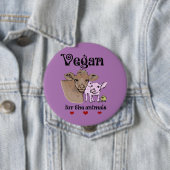 動物ボタンのためのビーガン 缶バッジ (インサイチュ)