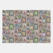 動物ポートレート包装紙 ラッピングペーパーシート (正面3)