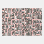 動物ポートレート包装紙 ラッピングペーパーシート (正面)