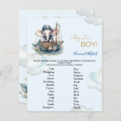 動物マッチ赤ちゃんシャワーゲーム (正面/裏面)