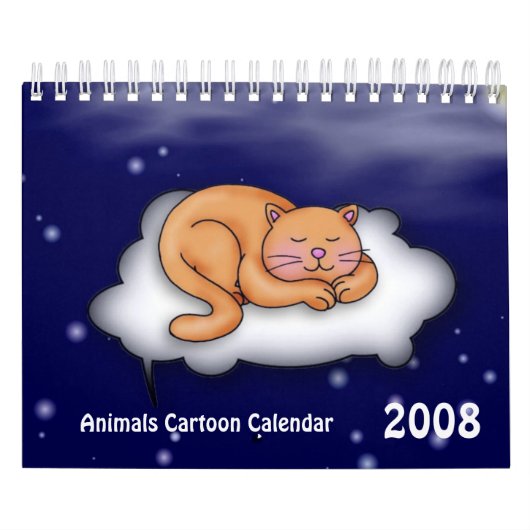 動物マンガカレンダー2008/2009 カレンダー (カバー)