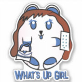 動物マンガ10代のーのハムスターおもしろいノートパソモダンコン シール (正面)