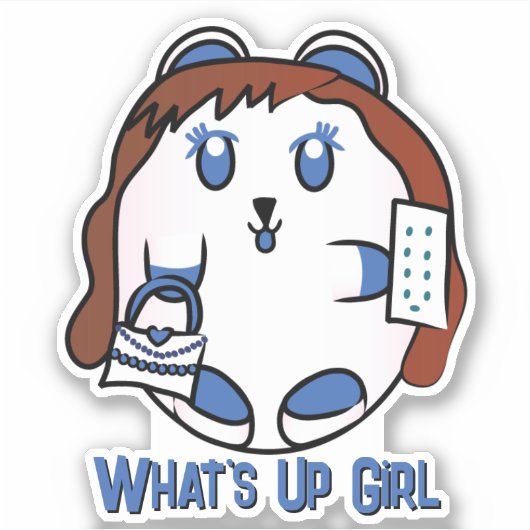 動物マンガ10代のーのハムスターおもしろいノートパソモダンコン シール (正面)