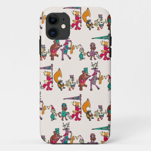 動物マーチングバンド Case-Mate iPhoneケース (裏面)