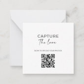 動物モダン共有ラブQRコードテーブルカード ノートカード (正面)