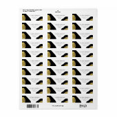 動物モダン王国 |差出人住所ラベル ラベル (フルシート)