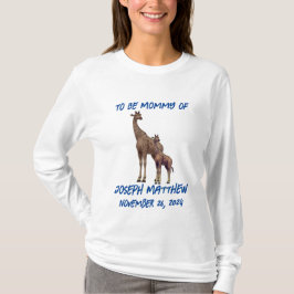 動物モチーフのママ-to-Be Tシャツ