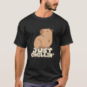 動物リラックスをテーマにした可愛い服 Tシャツ (正面)