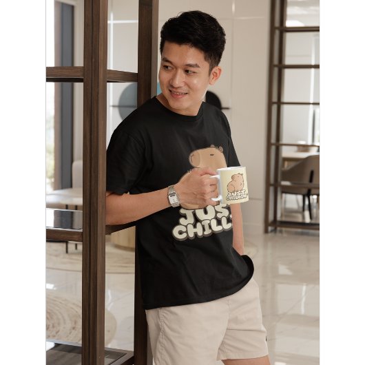 動物リラックスをテーマにした可愛い服 Tシャツ