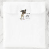 動物レスキューのシールをサポート ラウンドシール (バッグ)