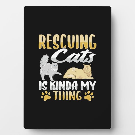 動物レスキュー猫レスキュー猫レスキュー フォトプラーク (正面)