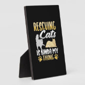 動物レスキュー猫レスキュー猫レスキュー フォトプラーク (側面)