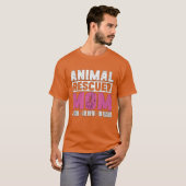 動物レスキュー隊ママへ アイドルへ ミスへ レスキュー家族 Tシャツ (正面フル)