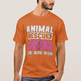 動物レスキュー隊ママへ アイドルへ ミスへ レスキュー家族 Tシャツ
