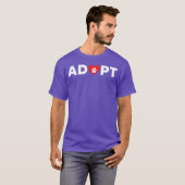 動物レスキュー+保護+活動 楽しい Tシャツ (正面フル)