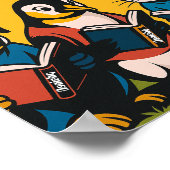 動物レトロ読書ポスター - 目を覚まして読もう! ポスター (角)