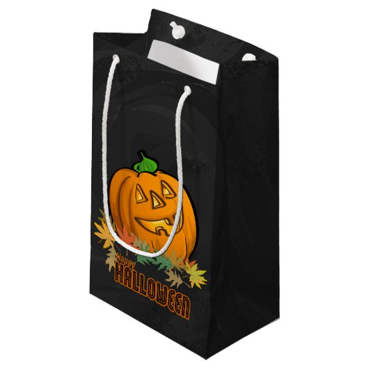 動物不気味カボチャ スモールペーパーバッグ (正面アングル)