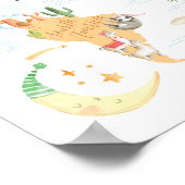 動物世界地図キッズプリント，世界の動物 ポスター (角)