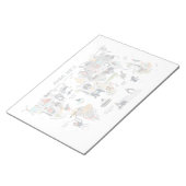 動物世界地図 ノートパッド (アングル)