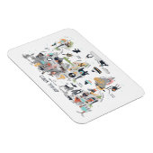 動物世界地図 マグネット (右側)