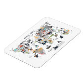 動物世界地図 マグネット (左側)