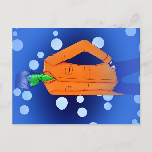 動物交叉スプロケット葉書 ポストカード (正面)