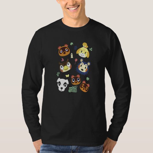 動物交配グループビッグ顔 Tシャツ (正面)