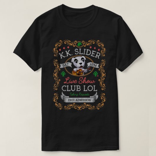 動物交配KKスライダーライブショーポスターグラフィック Tシャツ (デザイン正面)