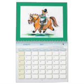 動物付きカレンダーイラストレーション カレンダー (1月 2027)