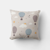 動物付き温風船装飾用クッション クッション (正面)