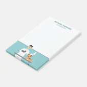 動物付き獣医マン&カスタム文字 ポストイット (アングル)