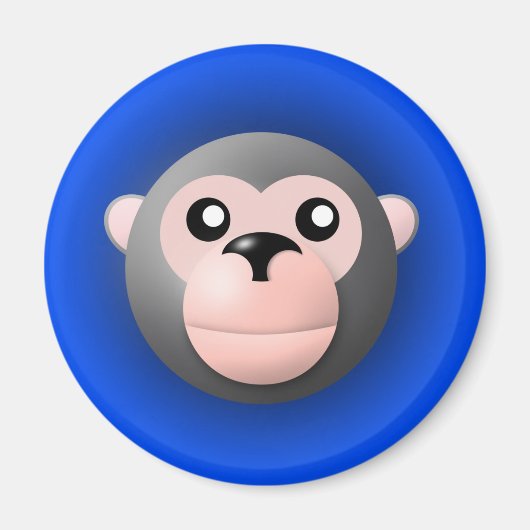 動物付き磁石:サル マグネット (正面)