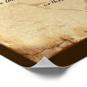 『動物令』羊皮紙・スタイル詩ポスター ポスター (角)