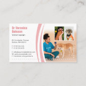 動物保護協会 |ボランティアの獣医師 名刺 (裏面)