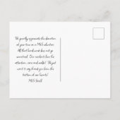 動物保護施設 三枚組写真テンプレート 感謝 ポストカード (裏面)